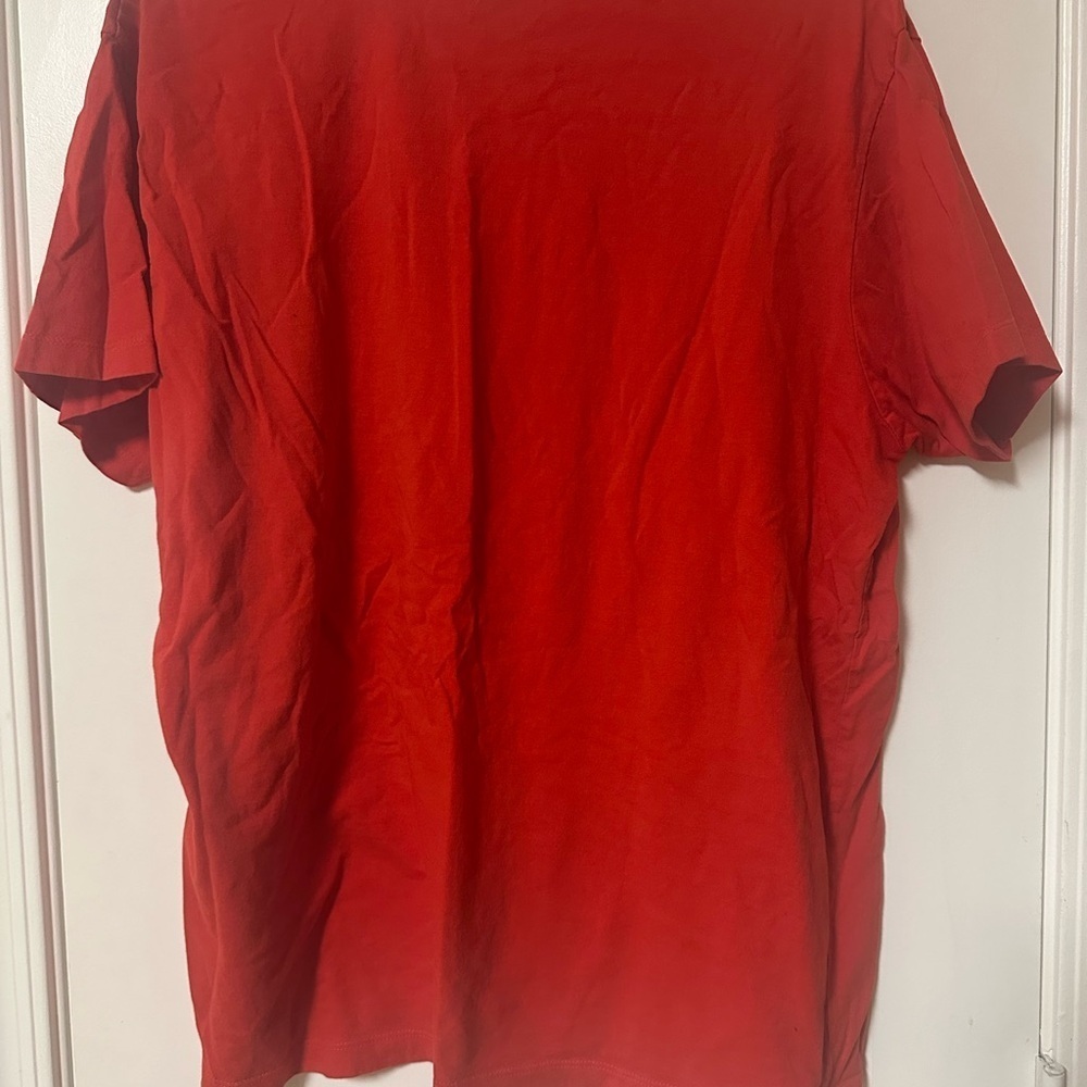 U.S. Polo Assn. Red V-Neck Short Sleeve Tee - Picture 7 of 7